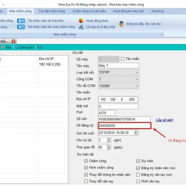 HDSD Phần Mềm Chấm Công Vân Tay Phiên Bản Mới